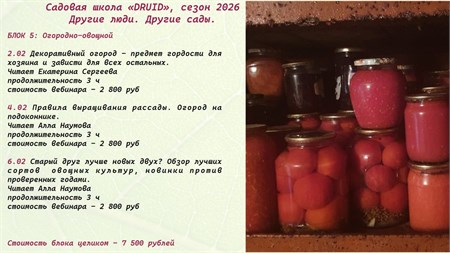 БЛОК 5: Огородно-овощной 9903